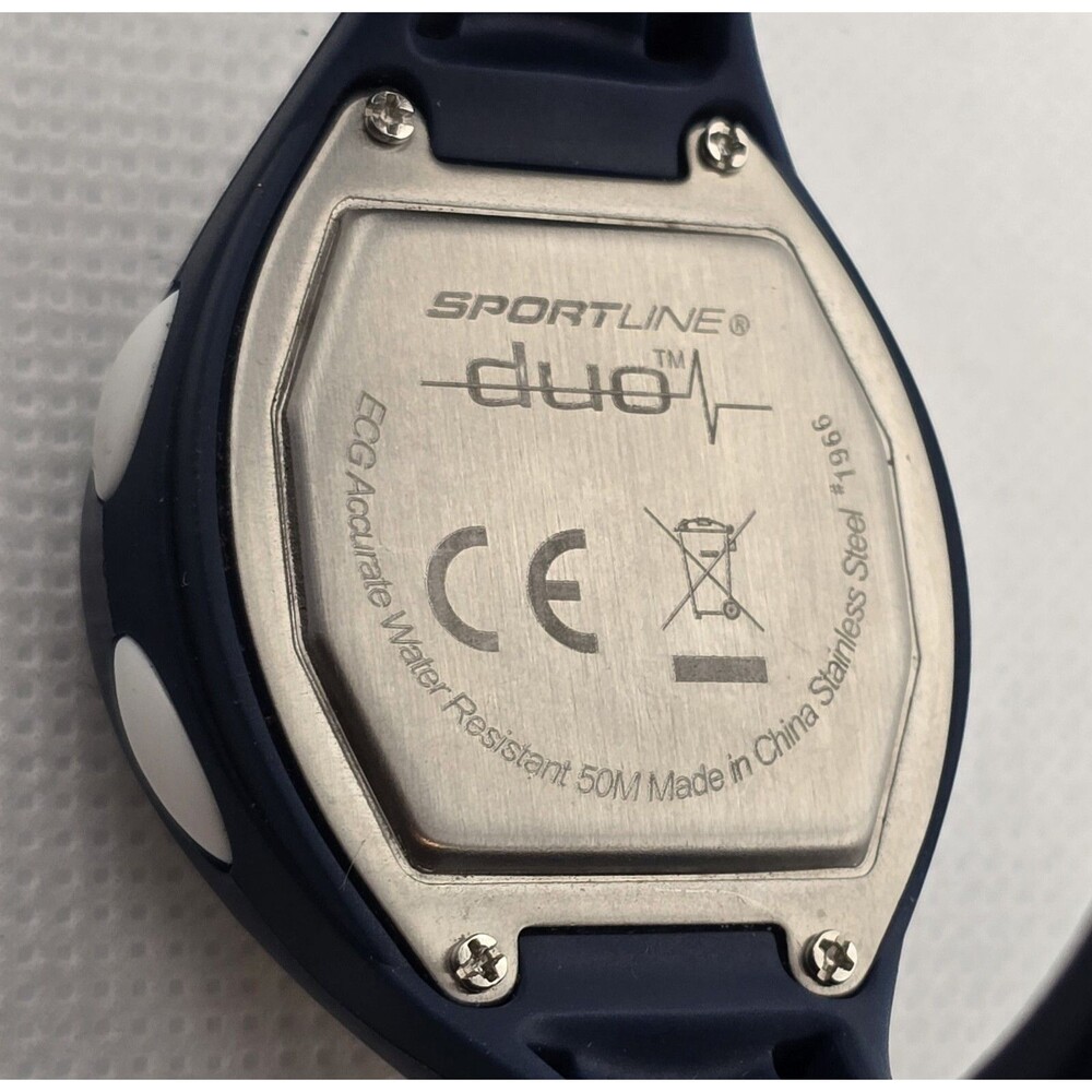 Women's Sportline Duo Oval Blue Dial Heart Rate Monitor Digital Watch 03 - Picture 8 of 8